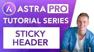 Astra Pro Series | Sticky Header