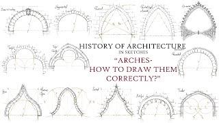 HISTORY OF ARCHITECTURE IN SKETCHES: Arches and How to Draw Them Correctly