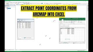 Generate X, Y Coordinates in ArcMap | Export Coordinates from Arcmap to Excel