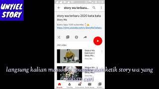 Tutorial cara download story wa dari youtube ke galeri