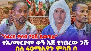 “ለፈረስ ቀለብ 70ሺ ይወጣል” የእህተ ማርያም ቀኝ እጅ የነበረው ጋሹ ስለ 40ሚሊዮኑ ምላሽ ሰጠ- Ethiopia,  Ehete Mariam