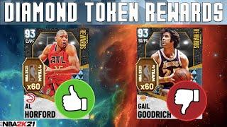 FIRST LOOK AT THE DIAMOND TOKEN REWARD CARDS IN NBA 2K21 MyTEAM! WHICH PLAYERS ARE WORTH IT?