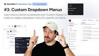 FlutterFlow Tip #3: Dropdown Menus in FlutterFlow (custom dialogs)