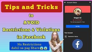 Paano hindi ma RESTRICTIONS at VIOLATIONS sa Facebook?