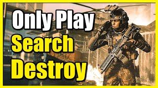 How to Only Play Search & Destroy in COD Modern Warfare 3 (Quick Method)