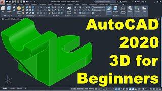 AutoCAD 2020 3D Tutorial for Beginners