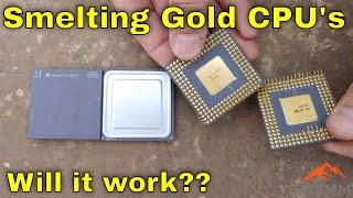 Can CPU Gold Be Direct Smelted? Electronics Recycling & Urban Mining For Precious Metals!