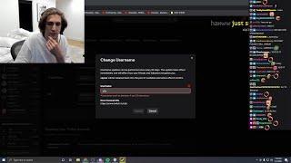 xQc Attempts to Take the OW Out of his Twitch Username