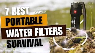 Best 7 Portable Water Filters & Purifiers for Outdoor Survival and Backpacking