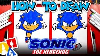 How To Draw Sonic From Sonic The Hedgehog Movie