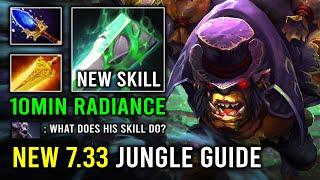 How to Fast Jungle in New 40% Bigger Map 7.33 Rework New Skill Alchemist 10Min Radiance Dota 2