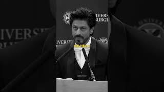 Study hard, work hard, play harder. | Srk Speech | #shorts #status