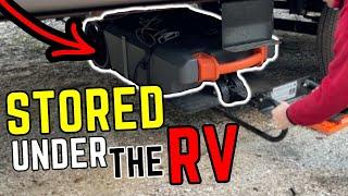  Genius RV Mod! A New Way To Store Your RV Sewer Tote