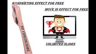 how to make your own handwrting effect video for free move in effect like videoscribe.