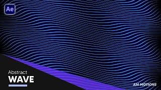 Abstract Wave Background After Effects Tutorial - No Plugins