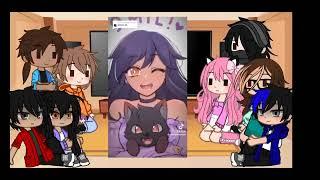 Aphmau  & friends react to themselves//first actual reaction vid(repost) //