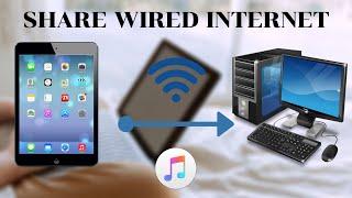 Share internet from iphone or ipad over to your pc usig a usb cable |itunes needed|