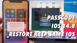 Passcode lock A11 devices iOS13/14 Jailbreak Erase keep same iOS version to bypass iCloud Iphone 8 X