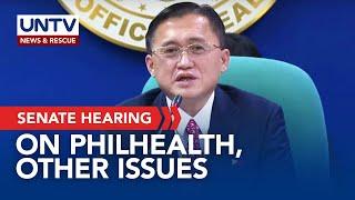 Senate hearing on health-related issues, PhilHealth fund transfer