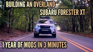 Building An Overland Subaru Forester SJ (A Year Worth Of Mods In 3 Minutes)