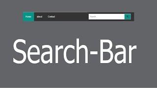 How to create Navigation bar with Search Box  using html and css tutorial.