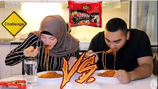 NUCLEAR FIRE  NOODLES CHALLENGE 2X  SPICY   AISHA ALIEVA VS BOBUR| HOJAYNIM BILAN MUSOBOQA