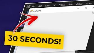 C++ GUI: Create Simple WinForms App in 30 Seconds! | Sciber