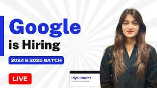 Google is Hiring 2025 Batch | Web Solutions Engineer