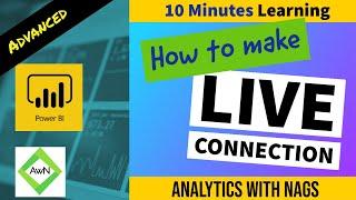 Power BI Tutorial (29/50) - How to make Live Connection (Connect Live) in Power BI