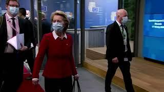 EU leaders arrive for second day of summit