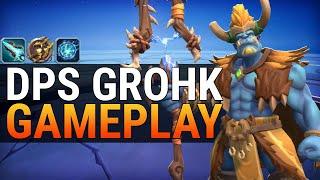 Grohk Maelstrom Damage Build - Support Playing as Aggressive DPS - Paladins Gameplay