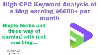 Top high cpc keywords   best blogging niche in 2020 earinng $6600+