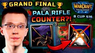 GRAND FINAL  Happy Solved PALA RIFLE?! New Tactic vs Starbuck in B-Cup 16 | Warcraft 3