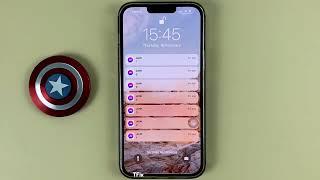 Group notifications, collapse notifications on the notification center on iPhone 13 Pro Max iOS 15