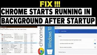 How to stop chrome starts running in background at startup