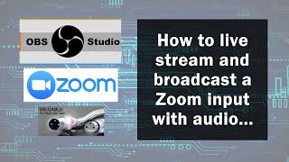 OBS and Zoom with audio streaming