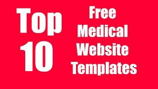 Top 10 Free Medical Website Templates || Free HTML Template