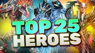 TOP 25 HEROES in WATCHER of REALMS