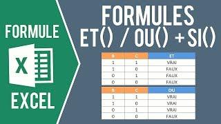 EXCEL - FORMULES ET/OU IMBRIQUÉES AVEC LA FORMULE SI