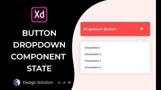Adobe XD | How to Create a Dropdown Menu Component State | Tutorial #buttonhoverxd #2023tutorial