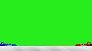 Social Media Lower Third Green Screen | Facebook Chroma Key | YouTube Green Screen