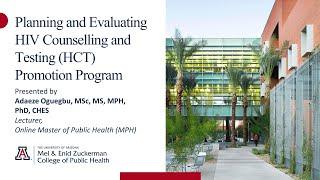 Global Health Speaker Series: Planning and Evaluating HIV Counselling and Testing Promotion Program