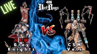 NEW Grey Knights vs CSM Vets | Pariah Nexus Competitive | Warhammer 40k Battle Report