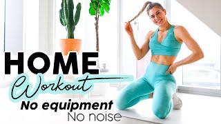 20 MIN FULL BODY HOME WORKOUT // No Equipment, No Noise