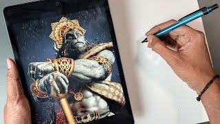 How To Draw Hanuman ji   Step By Step Outline Tutorial   | its art adda #hanuman #drawing