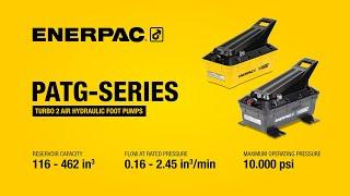 Turbo 2 Air Hydraulic Pump PATG-Series | Enerpac