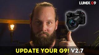 UPDATE your LUMIX G9: V2.7 (also GH5, GH5s, GH5II, G80/85) It’s a bug fix..