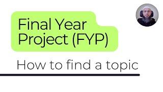 How to Start your Final Year Project | recluze