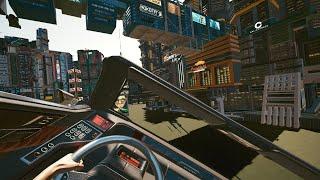 Cyberpunk 2077 VR - Flying cars & bikes maneuverability - Let There Be Flight mod