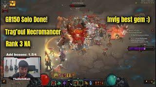 Diablo 3 Season 29 - Tragoul Necromancer GR150 Solo Rank 3 NA